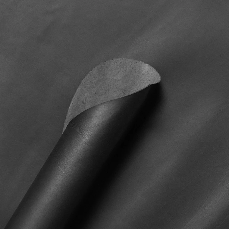 Korba Buffalo Calf, Burnishable Veg Tanned Panels, Black, 3/3.5oz 5 Korba Buffalo Calf, Burnishable Veg Tanned Panels, Black, 3/3.5oz - Image 3