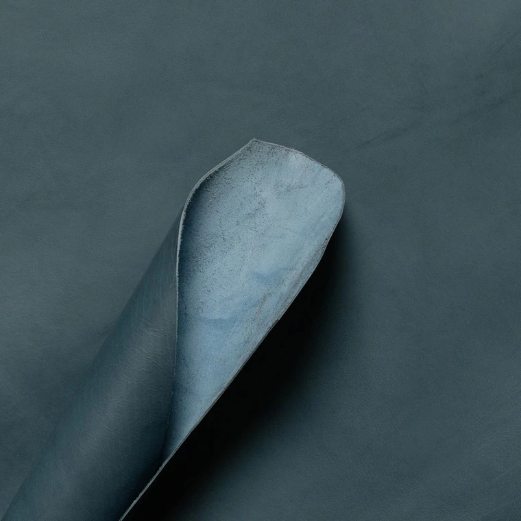 Korba Buffalo Calf, Burnishable Veg Tanned Panels, Dark Navy, 3/3.5oz 5 Korba Buffalo Calf, Burnishable Veg Tanned Panels, Dark Navy, 3/3.5oz - Image 3