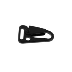 C5204 1/2" Black Matte, Sling Lever Snap, Solid Brass-LL -Buckleguy C5204 0I PVDBM LL3 40441.1666705843