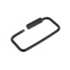 C5205 2-1/8” PVD Black Matte, Rectangle Key Ring W/ Spring, Solid Brass-LL -Buckleguy C5205 54 PVDBM1 07935.1674747185