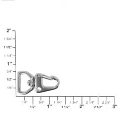 C5240 1/2" Nickel Plate, Swivel Lever Snap, Flat Base, Solid Brass-LL -Buckleguy C5240 0I NP LL1 57729.1667227081