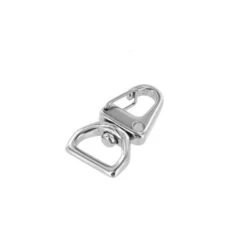 C5240 1/2" Nickel Plate, Swivel Lever Snap, Flat Base, Solid Brass-LL -Buckleguy C5240 0I NP LL4 86531.1667227081