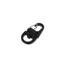 C5241 3/8" PVD Black Matte, Swivel Lever Snap, Round Base, Solid Brass-LL -Buckleguy C5241 0G PVDBM LL4 69912.1667227352