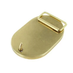 C5344 1 1/2" Natural Brass, Leather Plaque Buckle, Solid Brass-LL 14 C5344 1 1/2" Natural Brass, Leather Plaque Buckle, Solid Brass-LL -Buckleguy C5344 1I BOCR2 LL01 87490.1699802630