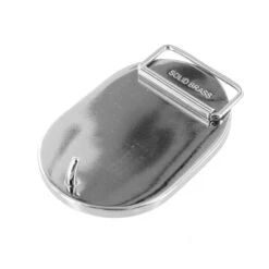 C5344 1 1/2" Nickel Plate, Plaque Buckle, Solid Brass-LL -Buckleguy C5344 1I NP LL02 09233.1699802610