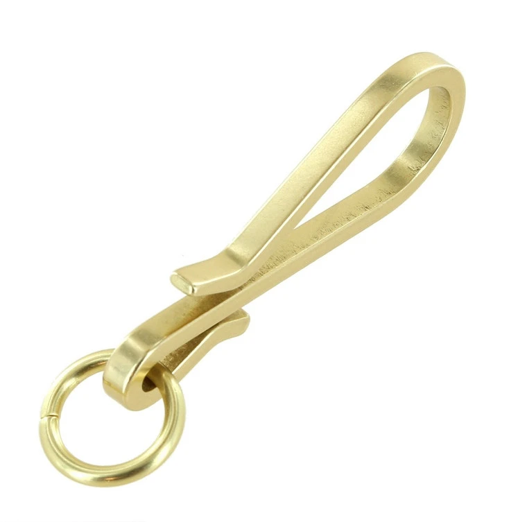 C5462 Natural Brass, Fish Hook Key Chain, Solid Brass-LL 6 C5462 Natural Brass, Fish Hook Key Chain, Solid Brass-LL - Image 4