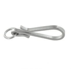 C5462 Nickel Matte, Fish Hook Key Chain, Solid Brass-LL 12 C5462 Nickel Matte, Fish Hook Key Chain, Solid Brass-LL -Buckleguy C5462 0A NMR2 LL01 46909.1701787188