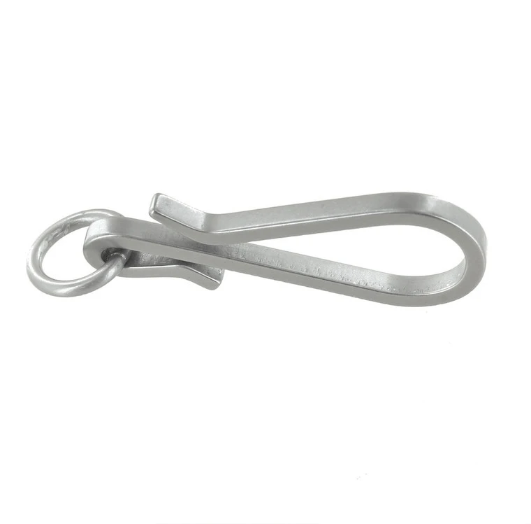 C5462 Nickel Matte, Fish Hook Key Chain, Solid Brass-LL 7 C5462 Nickel Matte, Fish Hook Key Chain, Solid Brass-LL - Image 5