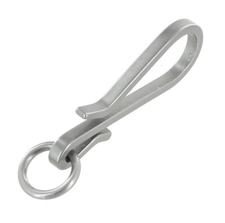 C5462 Nickel Matte, Fish Hook Key Chain, Solid Brass-LL 6 C5462 Nickel Matte, Fish Hook Key Chain, Solid Brass-LL - Image 4