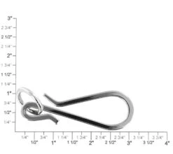 C5462 Nickel Plate, Fish Hook Key Chain, Solid Brass-LL 13 C5462 Nickel Plate, Fish Hook Key Chain, Solid Brass-LL -Buckleguy C5462 0A NP LL02 73456.1701787119