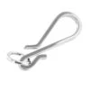C5462 Nickel Plate, Fish Hook Key Chain, Solid Brass-LL -Buckleguy C5462 0A NP LL13 35799.1701787130