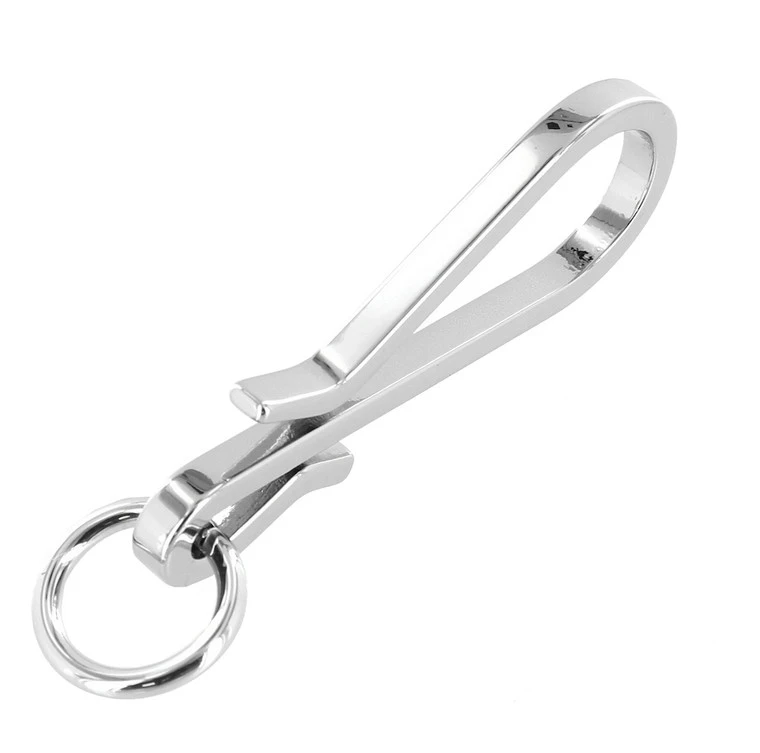 C5462 Nickel Plate, Fish Hook Key Chain, Solid Brass-LL 6 C5462 Nickel Plate, Fish Hook Key Chain, Solid Brass-LL - Image 4