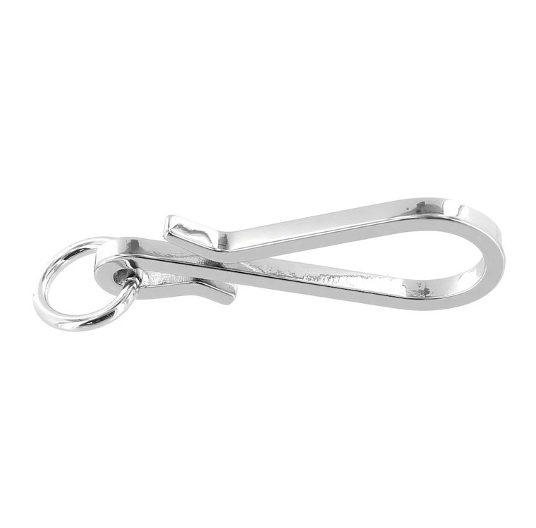 C5462 Nickel Plate, Fish Hook Key Chain, Solid Brass-LL 7 C5462 Nickel Plate, Fish Hook Key Chain, Solid Brass-LL - Image 5