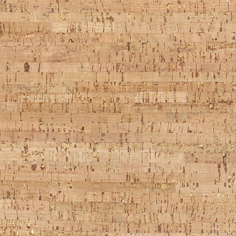 Italian Cork Fabric, Continuous Sheet, Row Pattern, Natural W/ Gold Flecks 5 Italian Cork Fabric, Continuous Sheet, Row Pattern, Natural W/ Gold Flecks - Image 3