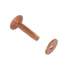 CRB10 #10 Copper Rivets W/ Burrs, Solid Copper (1lb. Bag)