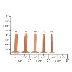 CRB14 #14 Copper Rivets W/ Burrs, Solid Copper (1lb. Bag) 9 CRB14 #14 Copper Rivets W/ Burrs, Solid Copper (1lb. Bag) -Buckleguy CRB Overhead02 07223.1716420574