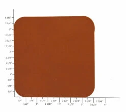 Leather Coasters, Wickett & Craig English Bridle, Square, Chestnut (4pc Set) 8 Leather Coasters, Wickett & Craig English Bridle, Square, Chestnut (4pc Set) -Buckleguy Chestnut coast 18858.1498246306