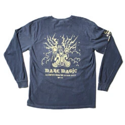 T-Shirt, Corter "Make Magic" Long Sleeve, Denim Gray