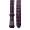 Nile 'Horn Back' Crocodile Leather Belt Strap, African Violet, 48" Long 2 Nile 'Horn Back' Crocodile Leather Belt Strap, African Violet, 48" Long -Buckleguy CrocStrap Purple 0217 77050.1574716331