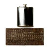 Nile 'Horn Back' Crocodile Leather Flask Panel, Espresso -Buckleguy Crocodile Leather Panel for Flasks 43825.1607350599