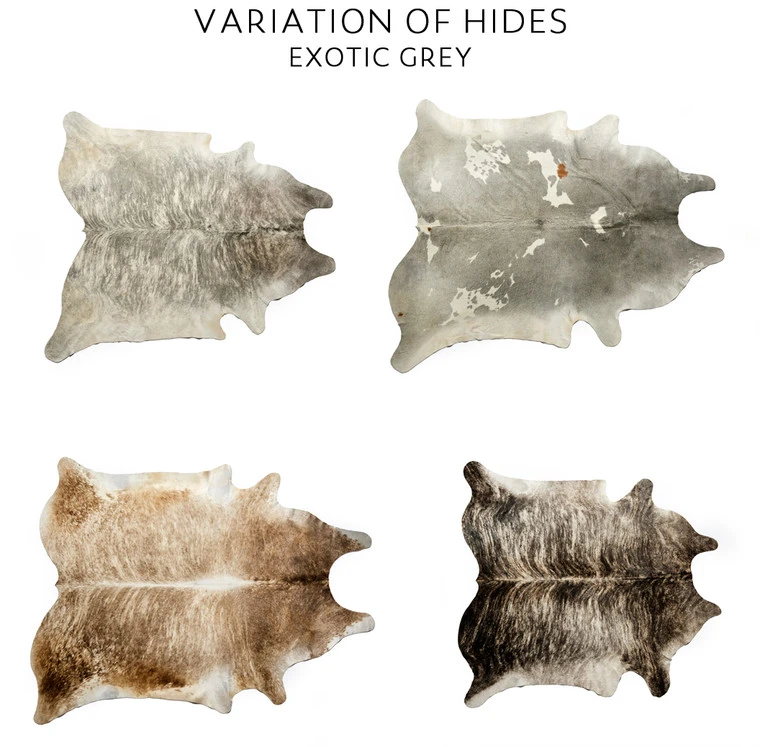 Hair On Hide Leather, Panel, Exotic Grey 4 Hair On Hide Leather, Panel, Exotic Grey - Image 2