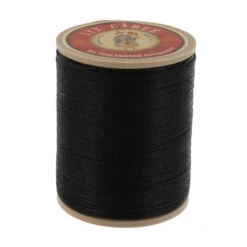 Fil Au Chinois Lin Cable, Waxed Linen Thread, Black (180)