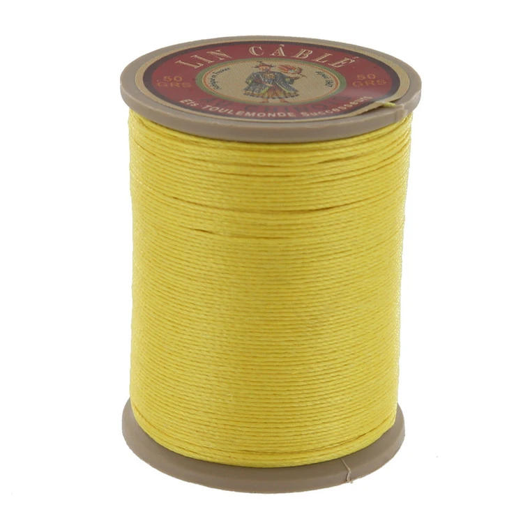 Fil Au Chinois Lin Cable, Waxed Linen Thread, Chick (239) 3 Fil Au Chinois Lin Cable, Waxed Linen Thread, Chick (239)