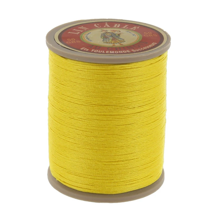 Fil Au Chinois Lin Cable, Waxed Linen Thread, Sun (259) 3 Fil Au Chinois Lin Cable, Waxed Linen Thread, Sun (259)