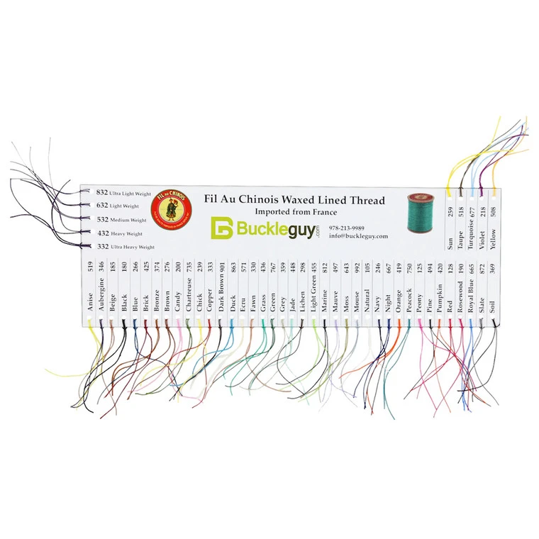 Fil Au Chinois Lin Cable, Waxed Linen Thread, Brick (425) 6 Fil Au Chinois Lin Cable, Waxed Linen Thread, Brick (425) - Image 4