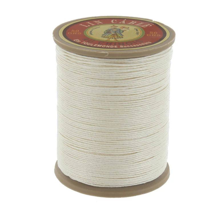 Fil Au Chinois Lin Cable, Waxed Linen Thread, Natural (105) 3 Fil Au Chinois Lin Cable, Waxed Linen Thread, Natural (105)