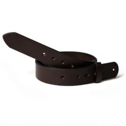 Wickett & Craig Finished Leather Belt, English Bridle, Dark Brown