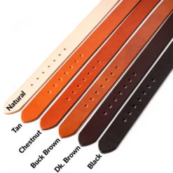 Wickett & Craig Finished Leather Belt, Carving, Natural -Buckleguy Finished belt color choices 37685.1702400344