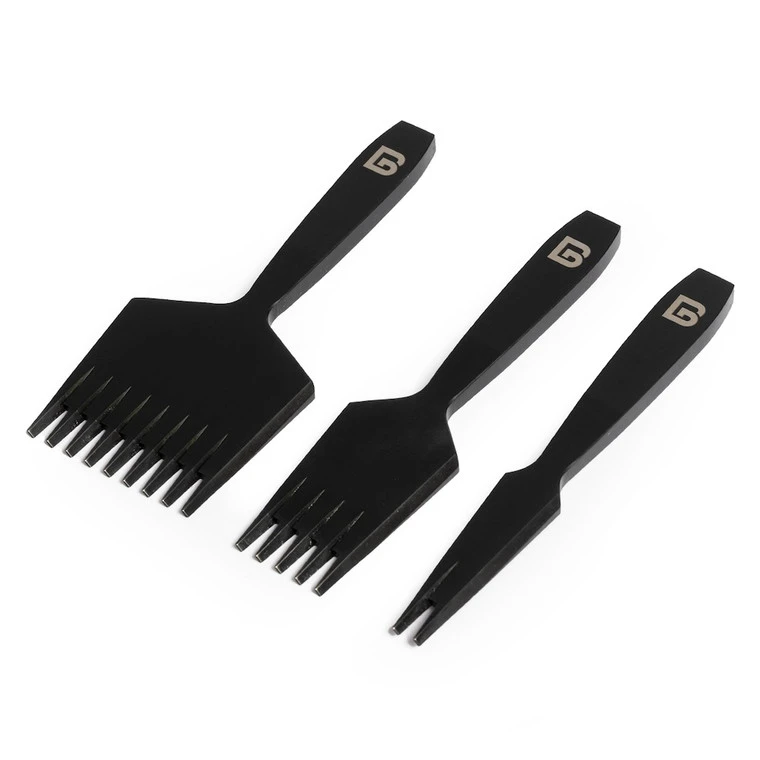 BG & Corter Pricking Irons, French/Flat Style, Multiple Sizes 3 BG & Corter Pricking Irons, French/Flat Style, Multiple Sizes