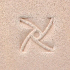Geometric, 'X' Spin, Leather Stamping Tool, Multiple Sizes