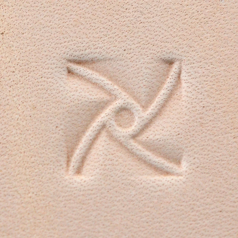 Geometric, 'X' Spin, Leather Stamping Tool, Multiple Sizes 3 Geometric, 'X' Spin, Leather Stamping Tool, Multiple Sizes