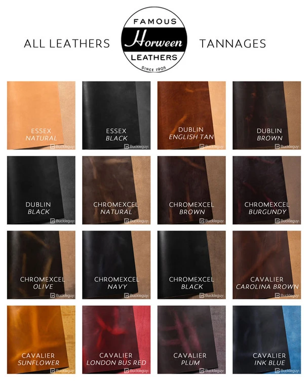 Horween Chromexcel Leather Panel, Dark Olive 6 Horween Chromexcel Leather Panel, Dark Olive - Image 4