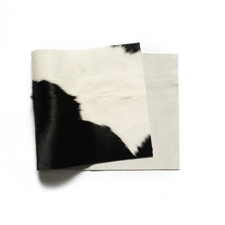 Hair On Hide Leather, Panel, Black & White 3 Hair On Hide Leather, Panel, Black & White
