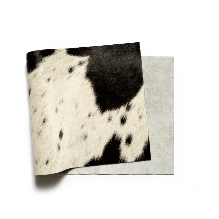 Hair On Hide Leather, Panel, Salt & Pepper Grey/Black 3 Hair On Hide Leather, Panel, Salt & Pepper Grey/Black