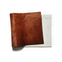 Hair On Hide Leather, Panel, Hereford Solid Brown