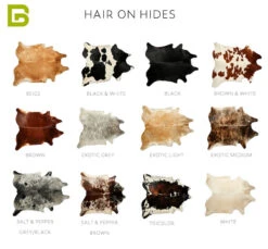 Hair On Hide Leather, Panel, Exotic Medium 8 Hair On Hide Leather, Panel, Exotic Medium -Buckleguy Hair On Hide Swatch copy 22631.1691066636