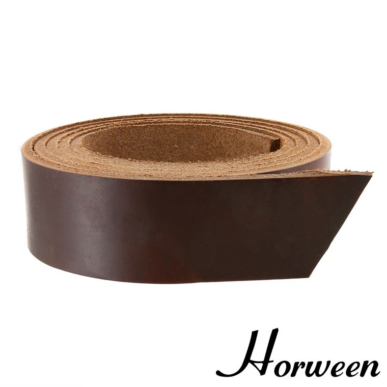 Horween Chromexcel Leather Strap, Brown, 55" To 60" Long, Multiple Weights 3 Horween Chromexcel Leather Strap, Brown, 55" To 60" Long, Multiple Weights