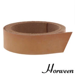 Horween Essex Leather Strap, Natural, 55" To 60" Long, Multiple Weights
