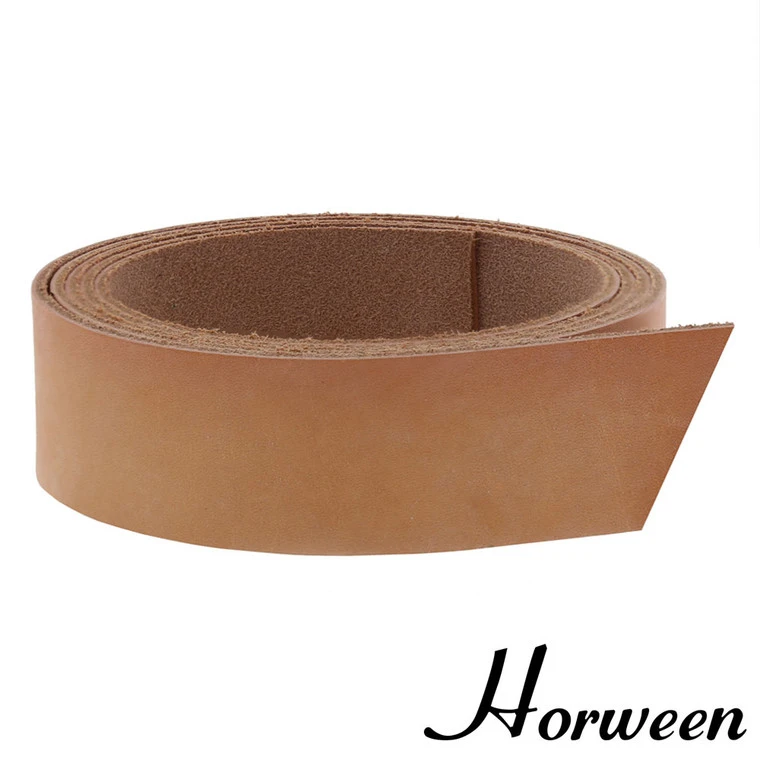 Horween Essex Leather Strap, Natural, 55" To 60" Long, Multiple Weights 3 Horween Essex Leather Strap, Natural, 55" To 60" Long, Multiple Weights