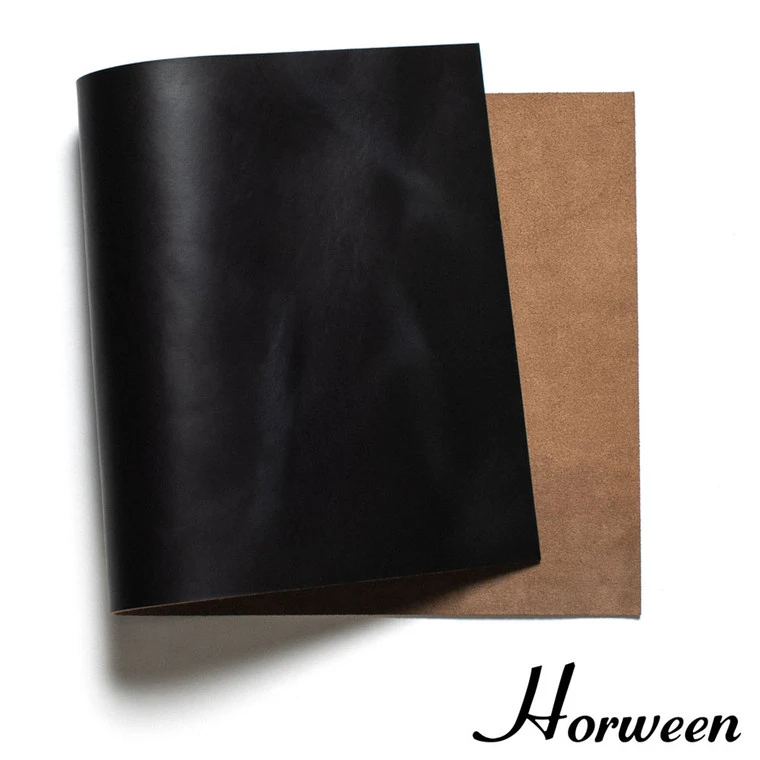 Horween Chromexcel Leather Panel, Dark Navy 3 Horween Chromexcel Leather Panel, Dark Navy