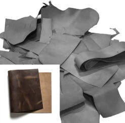 Horween Chromexcel Leather Scrap, Natural, 8-9oz, 20 Lbs