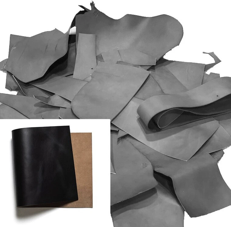 Horween Chromexcel Leather Scrap, Navy, Heavy Weight, 17lbs 3 Horween Chromexcel Leather Scrap, Navy, Heavy Weight, 17lbs