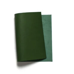 Korba Buffalo Calf, Burnishable Veg Tanned Panels, Peacock Green, 3/3.5oz