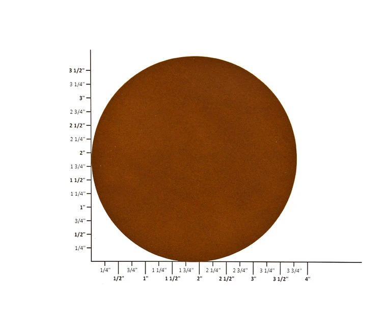 Leather Coasters, Wickett & Craig English Bridle, Circle, Medium Brown (4pc Set) 5 Leather Coasters, Wickett & Craig English Bridle, Circle, Medium Brown (4pc Set) - Image 3