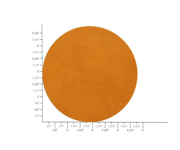 Leather Coasters, Wickett & Craig English Bridle, Circle, Tan (4pc Set) 5 Leather Coasters, Wickett & Craig English Bridle, Circle, Tan (4pc Set) - Image 3