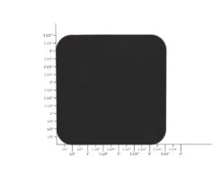 Leather Coasters, Wickett & Craig English Bridle, Square, Black (4pc Set) -Buckleguy LG COS WC EB BL3 50996.1496427043